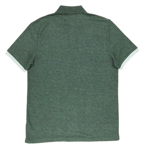 Men's G-STAR / G RAW Heather Green Logo Cotton + Pique Polo Shirt XLarge XL NWT - Picture 4 of 5
