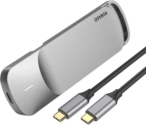 NIMASO NVME M.2 SDD Enclosure,USB 3.1 Gen2 10 Gbps M.2 Adapter