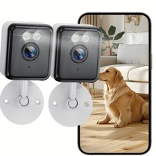2Pcs Security WiFi Camera 3MP Home Monitor Indoor Two-way Audio Surveillance
