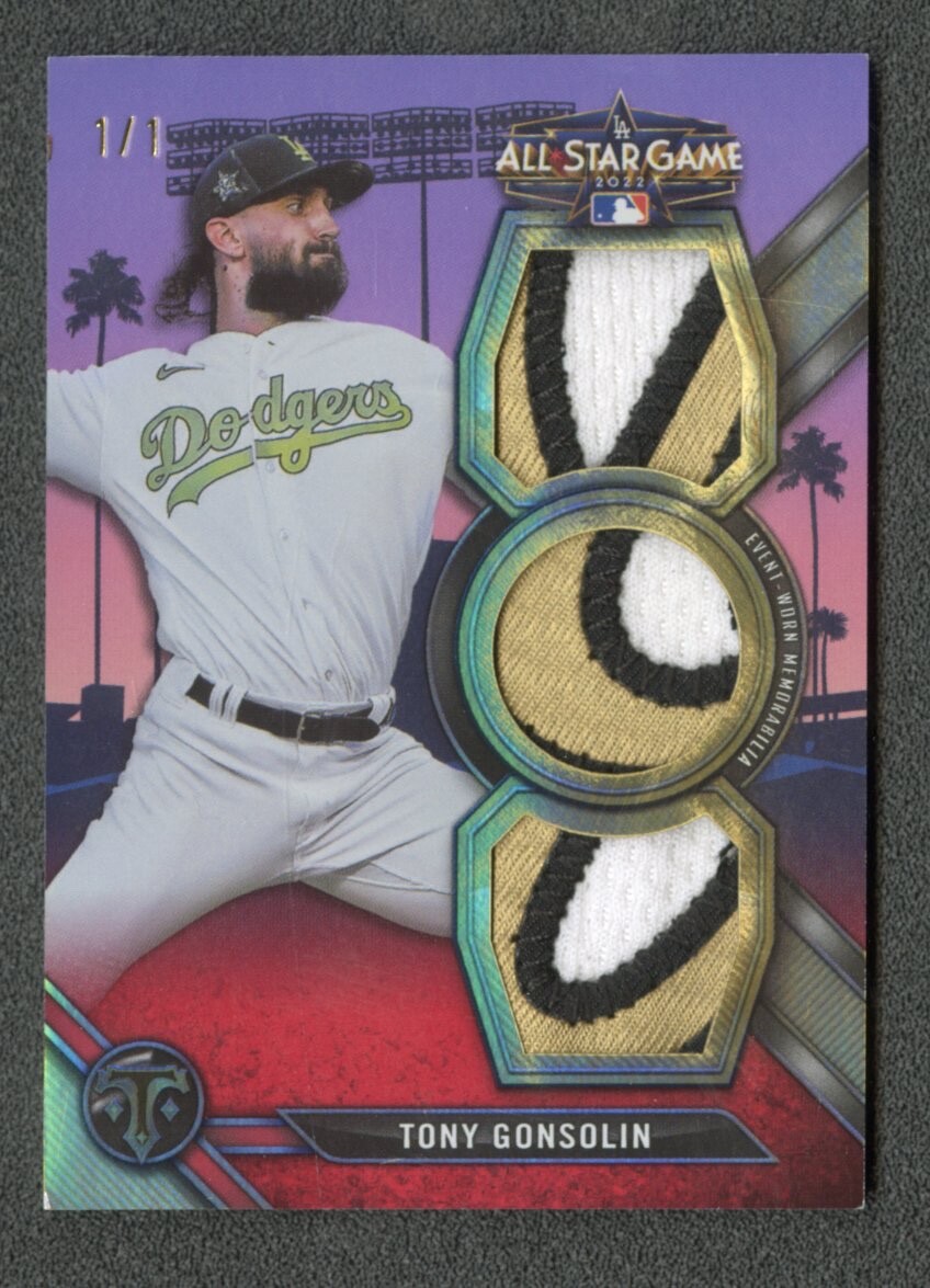 2024 Triple Threads Tony Gonsolin All-Star Triple Patch 1/1 #ASP-TG