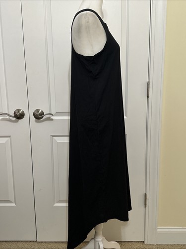 NWT Chaser Midi Racer Hi Lo Shirtail Tank Dress Black S - Picture 6 of 11