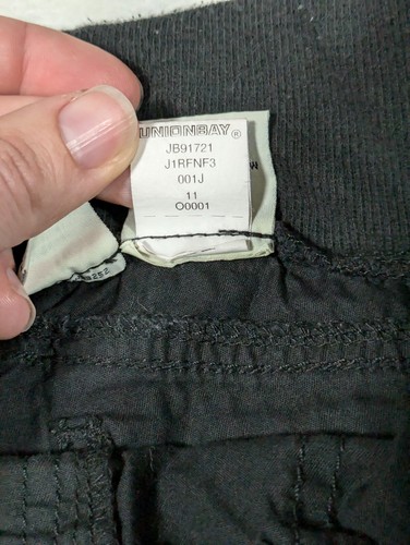 Vintage Y2K UNIONBAY Junior's Black Bermuda Shorts Size 11 - Picture 7 of 12