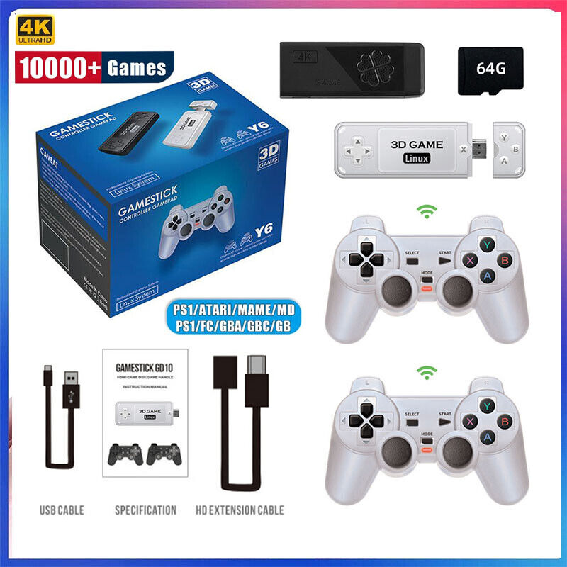 Consola Videojuego Retro Hdmi 4k Game Stick X2 64 gb Inalámbrica – JORVI  STORE