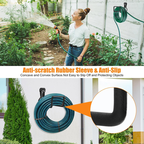 Heavy Duty Garden Hose Holder Wall Mount for Outdoor Storage, 1 Pack - Picture 5 of 12
