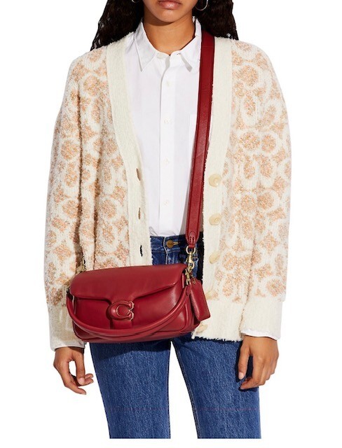COACH Pillow Tabby 26 Red Apple Leather Shoulder Bag $495 MSRP NEW image 5