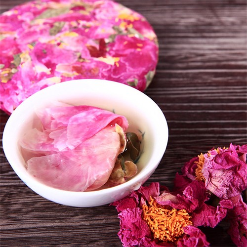 200g Blooming Peony Flower Tea Cake - Naturally Scented Herbal Nectar Tea - Picture 5 of 12