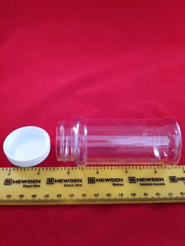 100ml Fancy clear plastic spice/craft/herb/storage jar/pot container 10,20,40 - Picture 3 of 3