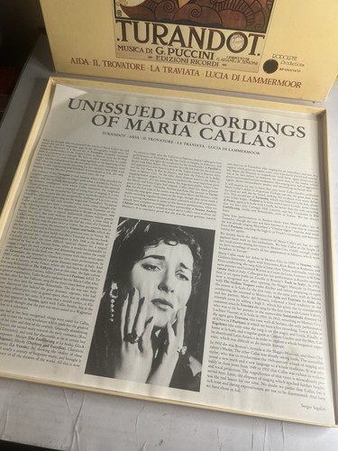 Vintage Vinyl: LES INEDITS DE MARIA CALLAS Turandot Opera 3-LP SET - TESTED - Picture 7 of 10