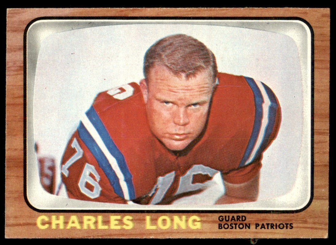 1966 TOPPS CHARLES LONG BOSTON PATRIOTS #9 VG