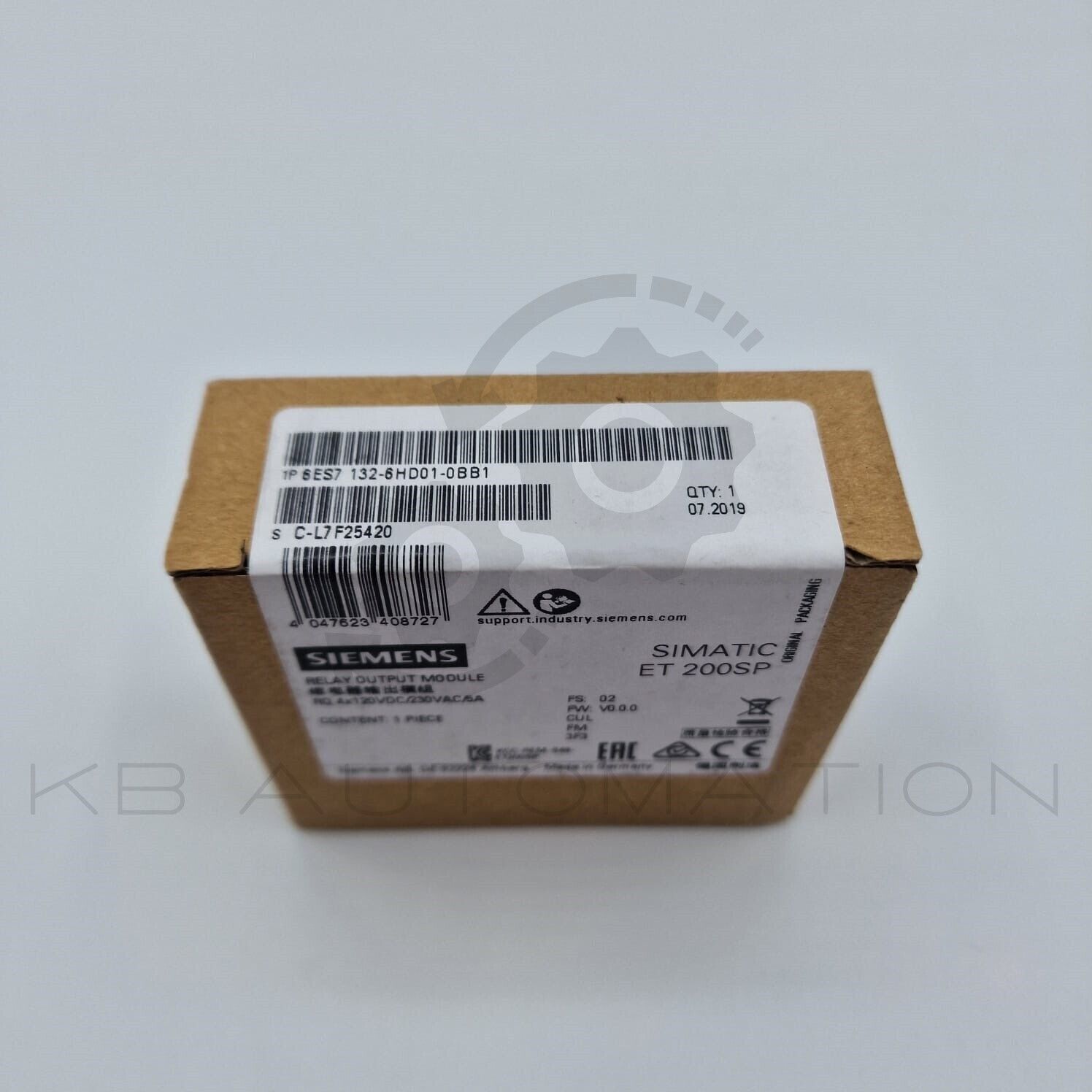 Siemens 6ES7132-6HD01-0BB1 Simatic ET 200SP, RQ NO 4x 120V DC..230VAC/5A ST