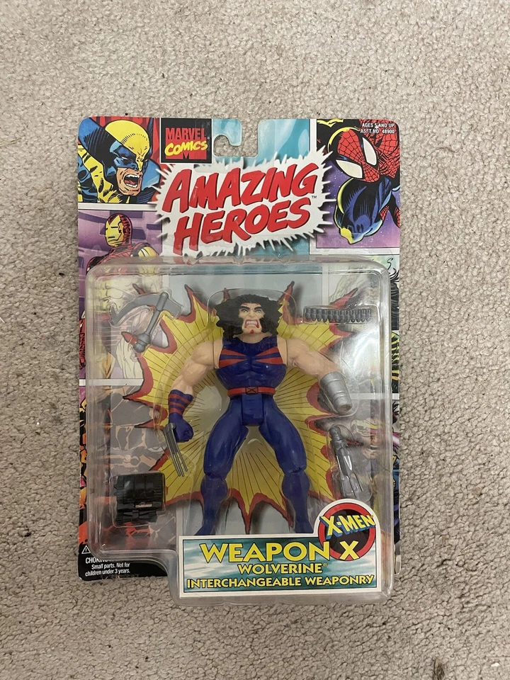 FIGURA DE ACCIÓN MARVEL TOYBIZ INCREÍBLES HÉROES X-MEN WOLVERINE ARMA X 1997 NUEVA. Foto 2 de 3