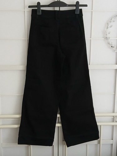 ❤️H&M Culottes Jeans*Highwaist*Schlaghose*Wide Leg*Schwarz*36 S*offener Saum❤️ - Bild 9 von 10