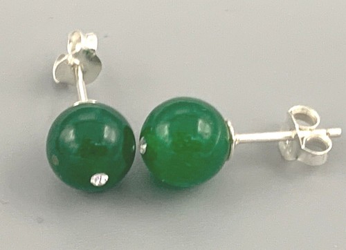 Jade Ohrstecker 925er Silber - Bild 5 von 6