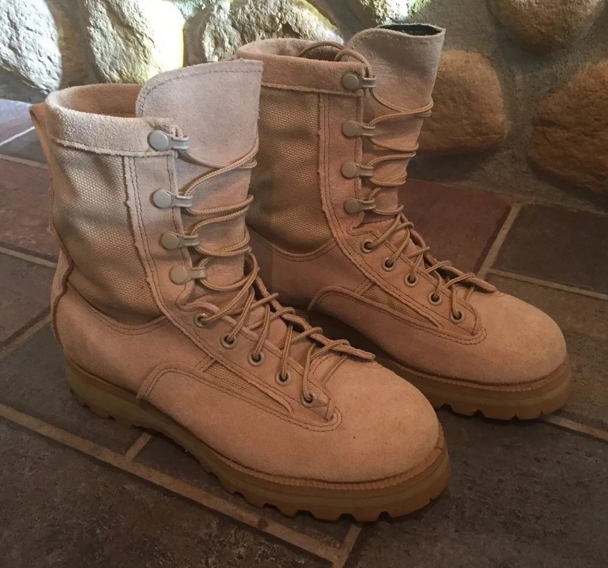 McRae Footwear Vibram Gore-Tex U.S. Army Desert Camo Combat Boot Size 5R |  eBay