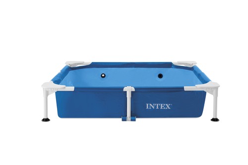 Intex Piscina per Cani 48402GN Set Con Pompa Filtro Skimmer 152x152x30cm Esterno - Foto 3 di 4