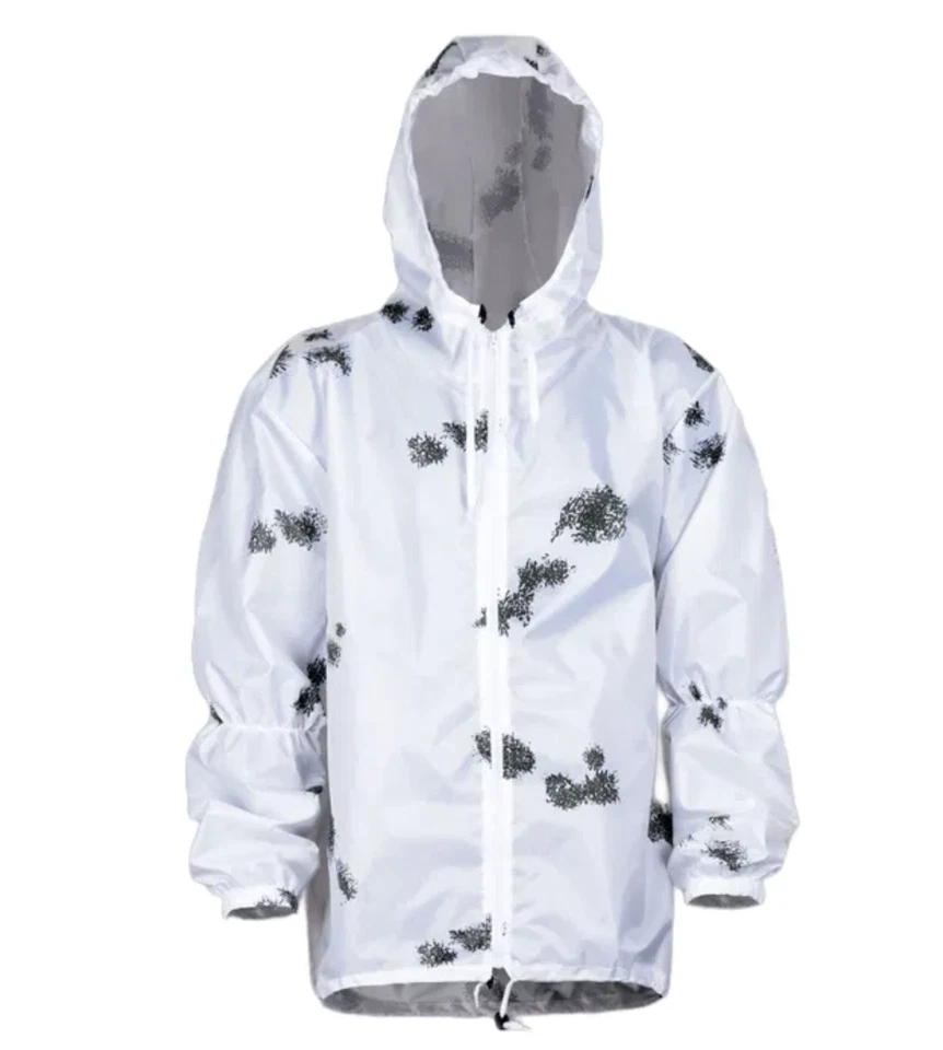 Snow Jacket Pant Set Hunting Snow Camo Ghillie Suits Winter Camouflage - Image 3 of 4