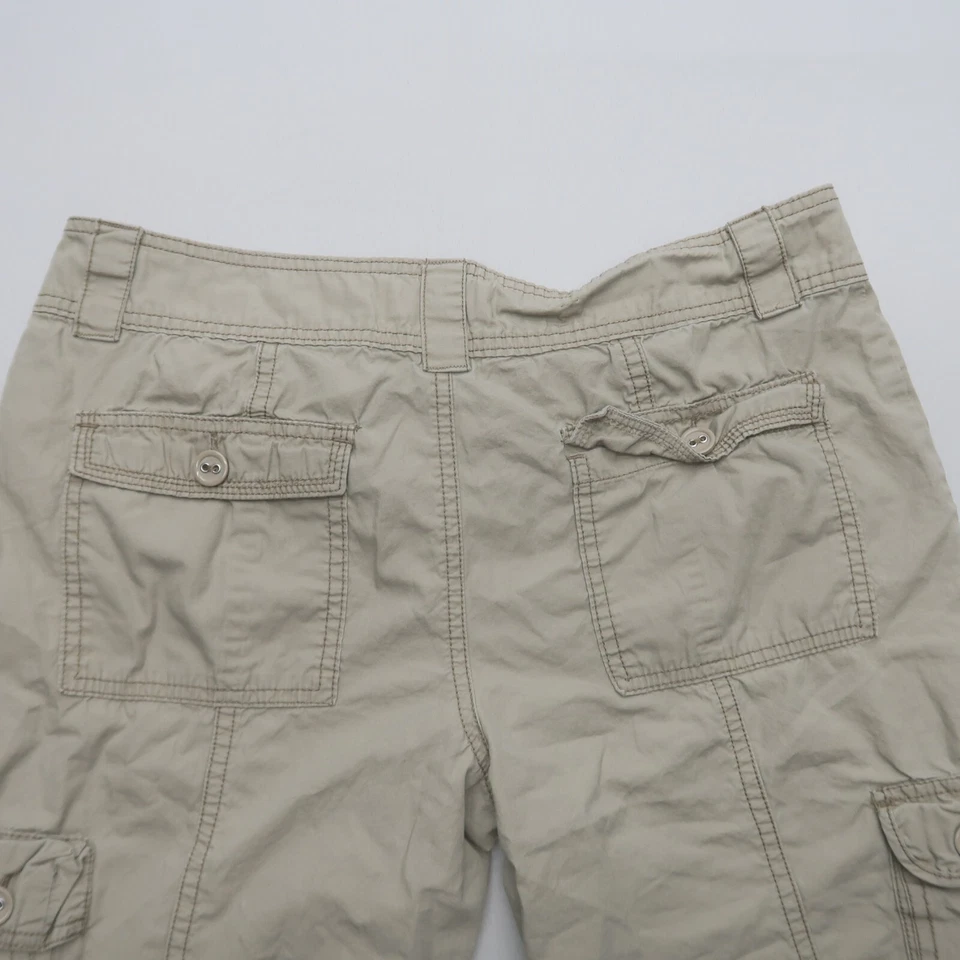 Bermudas cargo OP para mujer talla 11 beige 100 % algodón entrepierna de 15,5" Foto 4 de 4