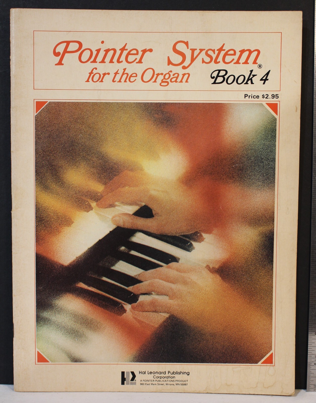 Pointer System for the Organ Book 4 1967 Songbook Hal Leonard tastiera pianoforte vintage
