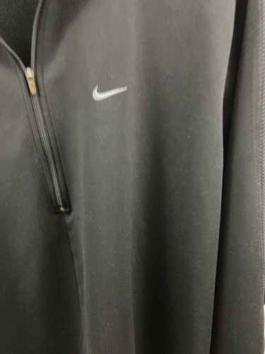 Nike Mens Black 1/2 Zip Size XL Dri Fit Long Sleeve Pullover - Picture 2 of 10