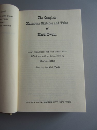 THE COMPLETE HUMOROUS SKETCHES AND TALES of Mark Twain by Mark Twain 1961 1st Ed - Bild 3 von 12