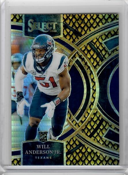 2023 Panini Select #125 Gold Dragon Scale Prizm WILL ANDERSON Jr RC 8/10 SP
