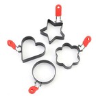 Compact and Foldable Egg Cooker Ring Rust Resistant Stainless Steel Design