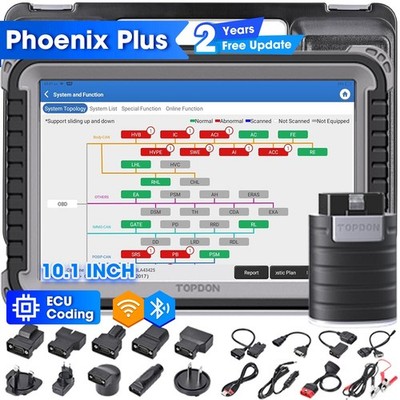 2026 Newest TOPDON Phoenix Plus ECU Coding Full System Diagnostic Scanner Tool