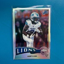 2025 Topps Chrome Football Jahmyr Gibbs 1975 Refractor Lions