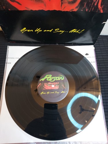 Poison~Open Up And Say...Ahh! LP~1988 Captitol Records~ Censored Cover - Picture 10 of 14