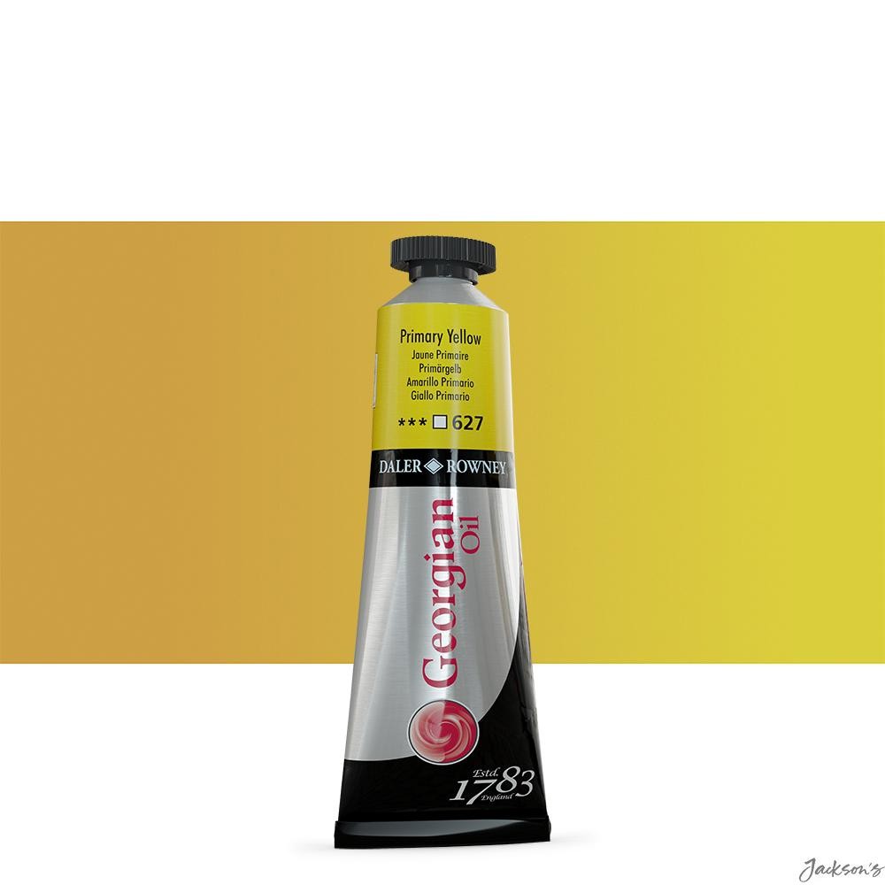 Daler-Rowney Georgian Oil Paint Tube 38ml Primary Yellow For Artists