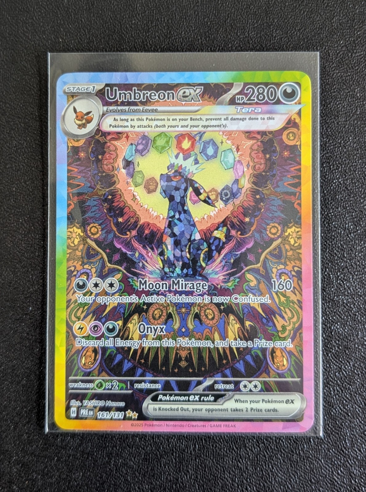 Umbreon ex 2025 Scarlet & Violet: Prismatic Evolutions #161/131