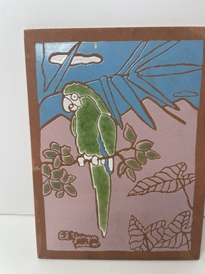 Art Tile Parrot By El Yunque Puerto Rico Tara Cotta Tile Made In Spain