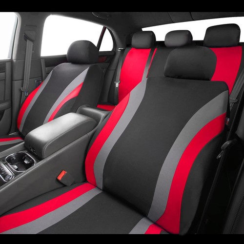 Line Rider Sporty Car Seat Covers Full Set with 4Pcs Waterproof Car Floor Mat... - Picture 2 of 5