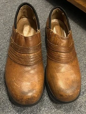 Ariat Steel Toe Safety Clogs Women’s 7.5B Chestnut Brown Slip And Oil Resistant