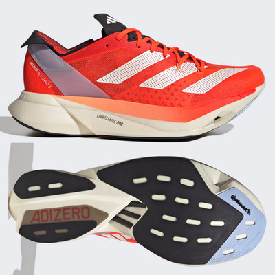 adidas Adizero Adios Pro 3 Mens SIZE 11 11.5 Running Shoes Solar