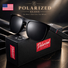 Fashion Vintage Polarized Sunglasses Men Women Retro Square UV400 Classic Shades
