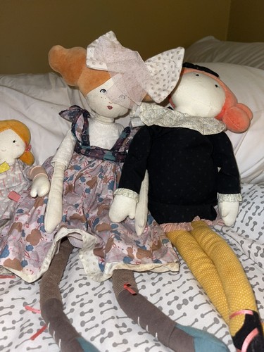 Moulin Rory BUNDLE 2 X Large 2 X Small Dolls Les Parisiennes (4 Dolls) - Bild 4 von 14