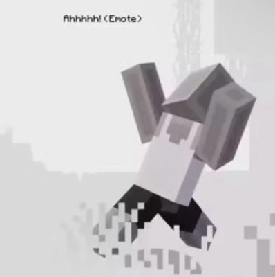 Minecraft : Ahhhhh! Support-A-Streamer Emote for Bedrock Edition