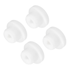 4pcs T-Shaped Silicone Plugs 16mm 5/8" Dia Snap in Plug Seal Round White
