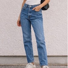 Everlane The Cheeky Jean Women 26 R Blue High Rise Straight Leg Denim Vintage