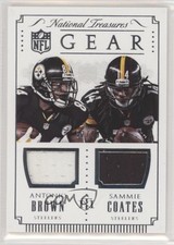 2015 National Treasures NFL Gear Combos 32/49 Antonio Brown Sammie Coates 4v3