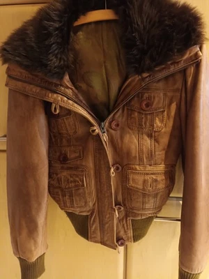 Da.Echt Lederjacke von Maze Gr. M Braun - Bild 1 von 4