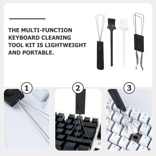 Tasto Di Tiro Trazione Set Pennelli Ufficio Kit Pulisci Tastiera Pulizia Della - Afbeelding 7 van 12