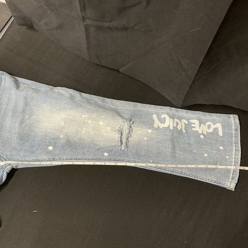 JUICY COUTURE MID RISE CROP KICK FLARE:LIGHT WASH DENIM:Size 12 Kids NWT - Picture 7 of 20