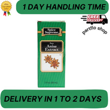 Spice Supreme Flavorings: Pure Anise Extract 12 count 2 oz Size