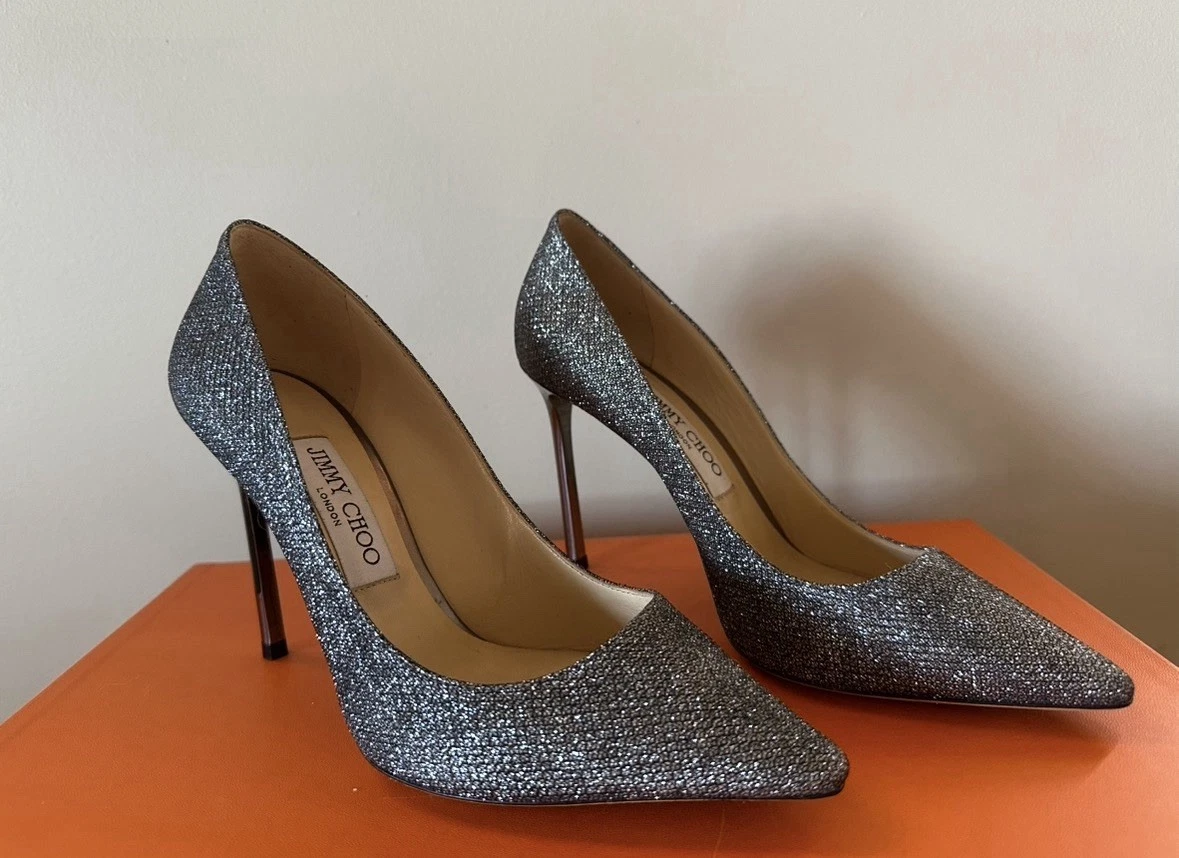 Jimmy Choo Silver Heels for Women for sale - eBay