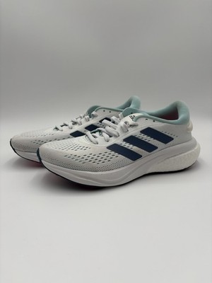 Womens Adidas Supernova 2 Running Shoe GW9100 White/Wonder Steel/Bliss Blue 7.5