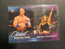 Tarjeta #MT-3 John Cena & Trish Stratus - 2021 WWE Topps "Coolest Mixed Tag Teams"