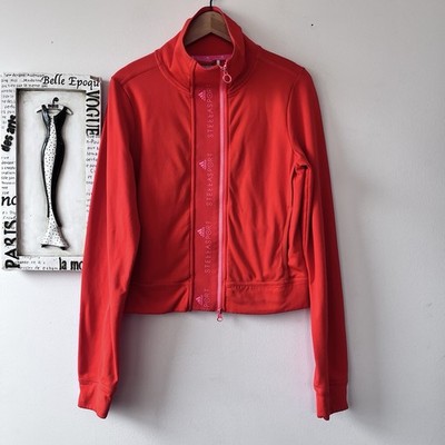 Adidas Stella Sport 2015 Orange Track Jacket Sporty Chic Women s Size L