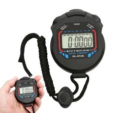 1PC Sports Stopwatch Digital LCD Countdown Timer Handheld Fitness Chronometer